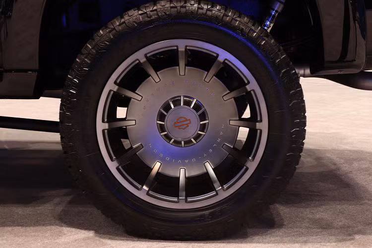 Chiếc xe bán tải Ford F-150 Harley-Davidson 202 mới này được trang bị phần lưới tản nhiệt mới, thanh ánh sáng LED tích hợp, nắp cốp sau mới cùng các huy hiệu Harley-Davison được trang bị dọc thân xe. 