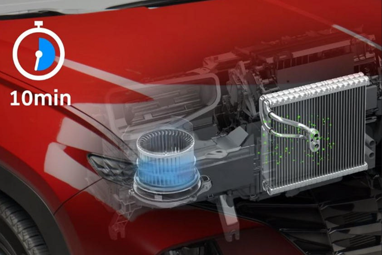 Hệ thống mới của xe Hyundai có thể tự động bật/tắt cơ chế sưởi hoặc thông gió, tự động kiểm soát tốc độ quạt gió, và hỗ trợ nhận diện giọng nói.