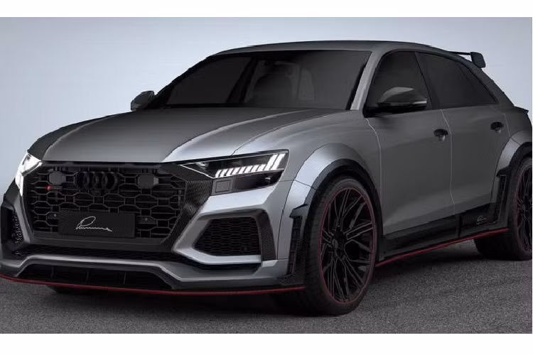 Với Lumma CLR 8 RS, Audi RS Q8 2020 mới có được nhiều thành phần sợi carbon như líp trước và sau, phần mở rộng các vòm bánh xe, tấm cửa, bộ khuếch tán phía sau, cánh lướt gió phía sau, vỏ gương chiếu hậu ngoài và viền bao lưới tản nhiệt.
