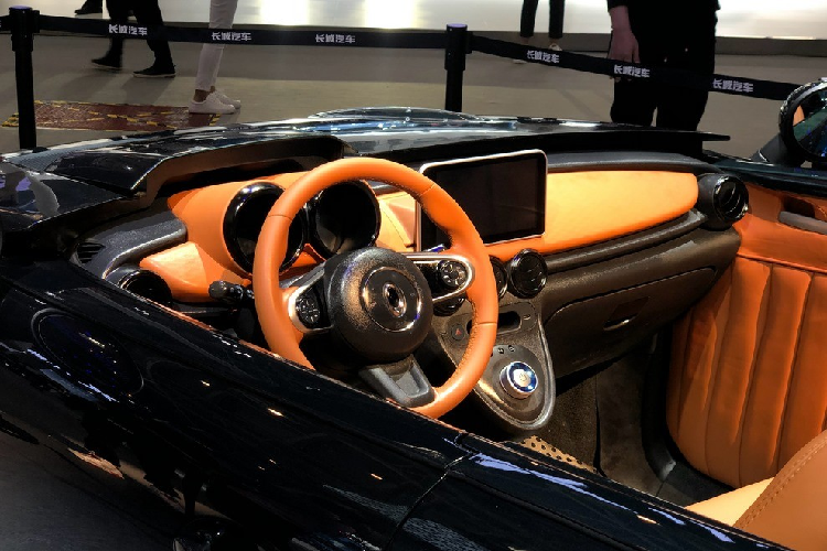 ORA Black Cat Speedster trông vừa vuông vắn vừa tròn trịa, và gây ấn tượng khi loại bỏ hết nóc, cửa sổ và kính chắn gió. Phía đuôi xe có phân thành 2 tầng rõ ràng, cụm đèn hậu là dạng hình vuông trái ngược đèn pha tròn phía trước. Nội thất của xe trông đẹp mắt với những bề mặt bọc da, trong khi mặt táp lô vừa có bảng đồng hồ tròn kiểu cổ vừa có một màn hình cảm ứng hiện đại