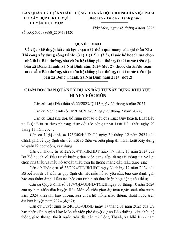 TP HCM: Môi trường Nam Việt trúng gói bảo dưỡng gần 3,6 tỷ TP HCM: Moi truong Nam Viet trung goi bao duong gan 3,6 ty