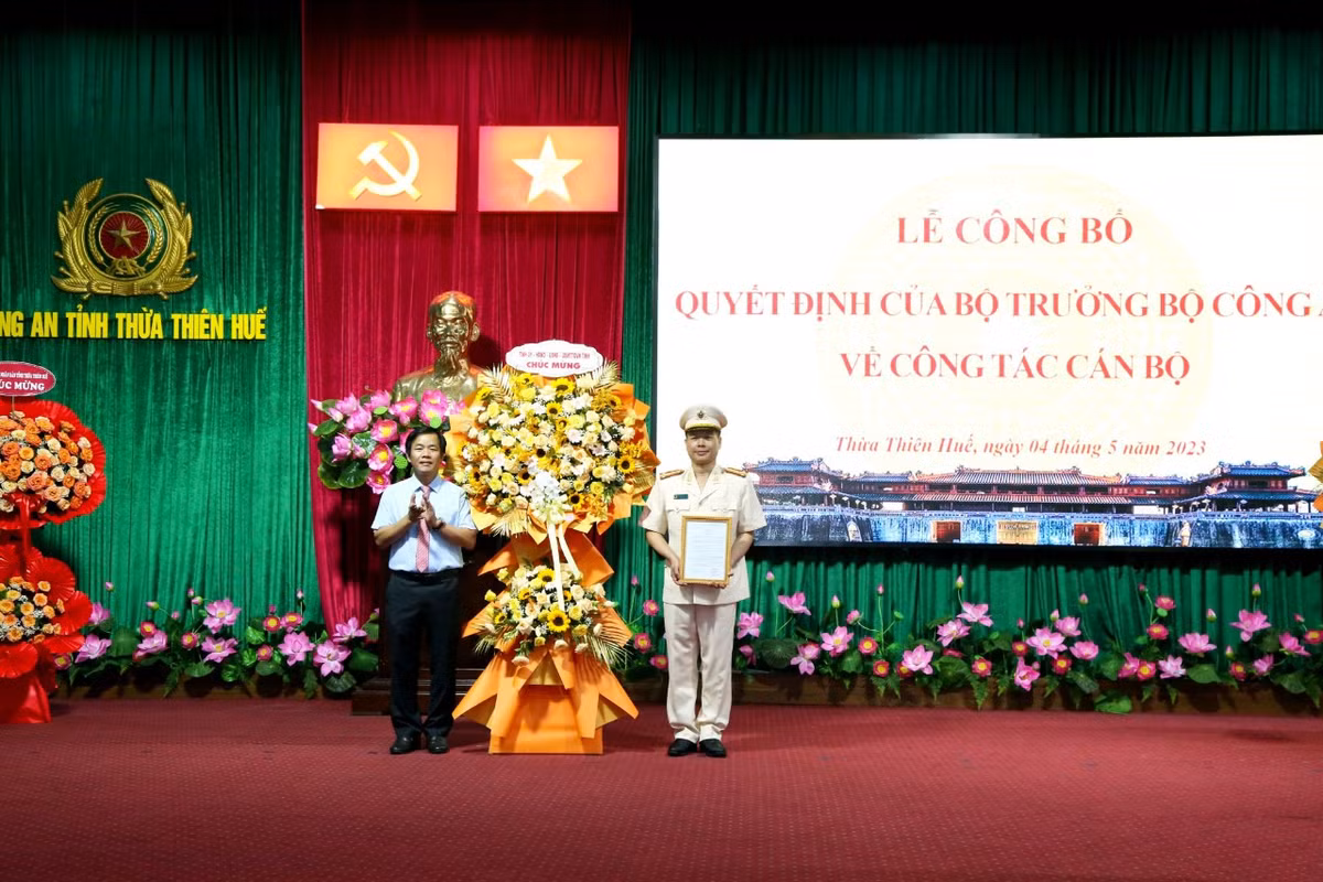 Thua Thien Hue co tan Pho Giam doc Cong an tinh