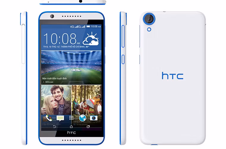 Tận hưởng giải trí cực đỉnh trên màn hình HD lớn 5.5 inch rực rỡ và sống động. Màn hình điện thoại còn có thể dùng thay ống ngắm để chụp ảnh, đặc biệt là khi bạn cần xem chi tiết thật rõ trước khi bấm máy. Với thiết kế cực mỏng chỉ 7,74 mm, HTC Desire 820S dễ dàng nằm vừa vặn trong lòng bàn tay của bạn.