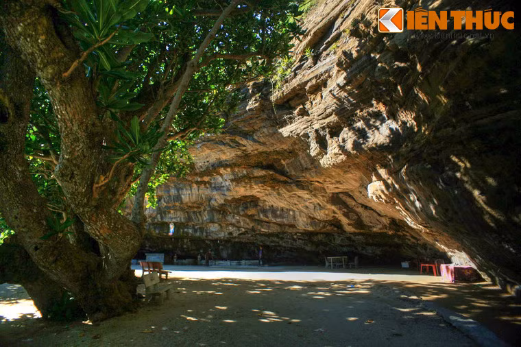 Chùa được gọi là chùa Hang vì nằm trong một hang đá lớn nhất trong hệ thống hang động nham thạch ở đảo Lý Sơn, được tạo ra từ hoạt động địa chất của núi Thới Lới - một núi lửa cổ xưa trong khu vực.