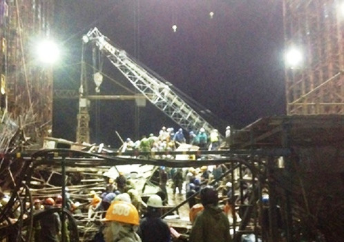 Được biết, tính đến tháng 12/2014, có tổng cộng khoảng 40.000 lao động đang làm việc tại dự án Formosa. Ảnh: Báo Hà Tĩnh.