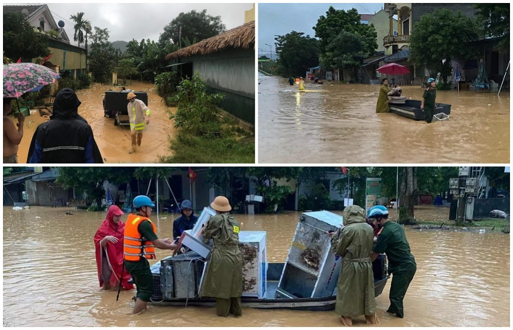 Nghệ An: Hàng ngàn ngôi nhà ngập trong biển nước - Hình 2 Nghe An: Hang ngan ngoi nha ngap trong bien nuoc -Hinh-2
