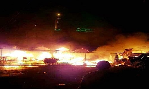 Hiện trường vụ đánh bom ở Baghdad.