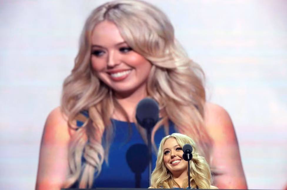 Tiffany Trump nói về cha của cô, tỷ phú Donald Trump, tại Đại hội RNC ngày 19/7/2016.