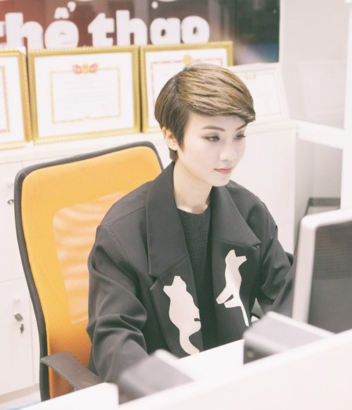 BTV Thùy Dung của ban Thể thao đài truyền hình Việt Nam.