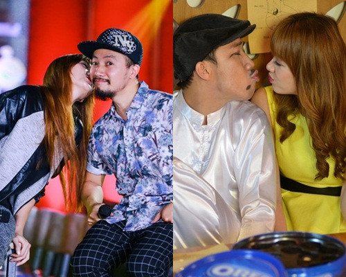 Trấn Thành và Hari Won từng kết hợp trong bộ phim điện ảnh Trùm cỏ...và hay gặp nhau trong nhiều show truyền hình thực tế.