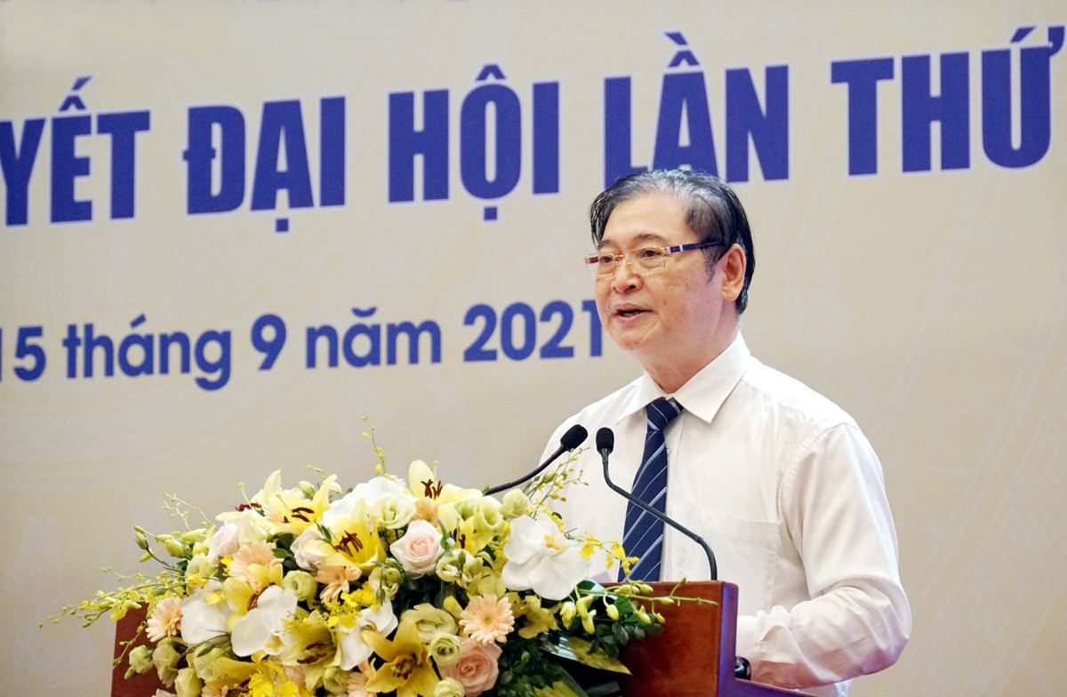 TSKH Phan Xuân Dũng, Chủ tịch VUSTA phát biểu khai mạc Hội nghị.