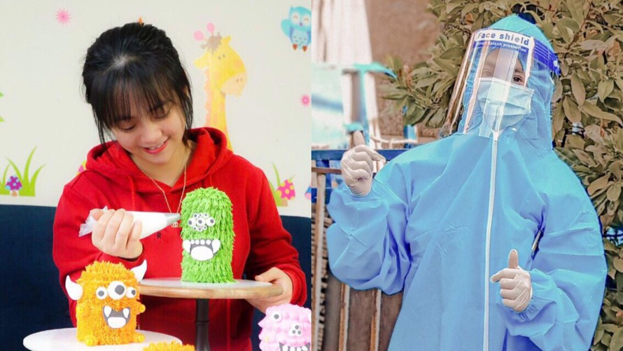 Bi ket lai TP HCM, co gai tham gia chong dich va tro tai lam banh