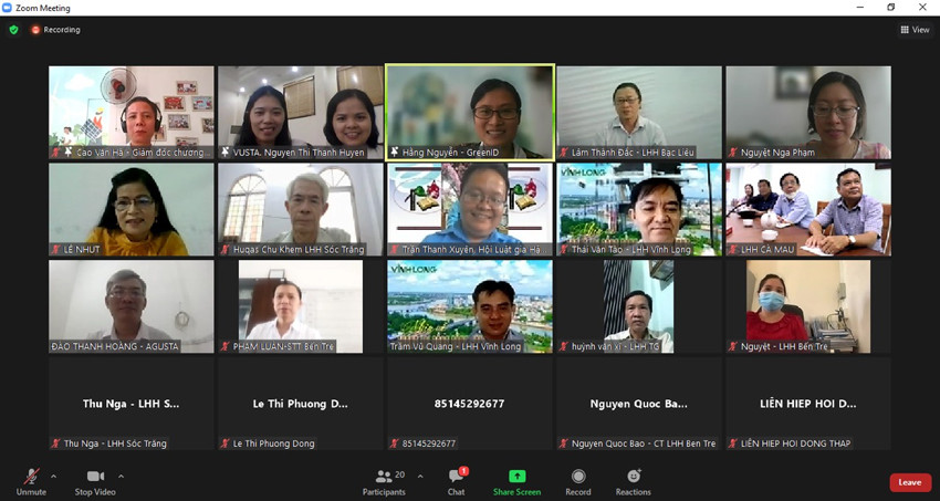 VUSTA to chuc Dien dan Hop tac va Phat trien ben vung Dong bang Song Cuu Long