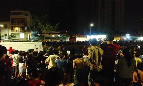 Dung can cau ca keo xac chet troi vao bo