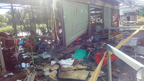 Chay cho nong san Thu Duc, 7 kiot bi thieu rui