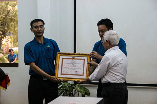 Khen thuong Thao Cam Vien lai tao thanh cong ho trang quy hiem