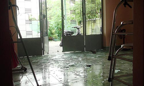 Nhiều tài sản bên trong bị hư hỏng.