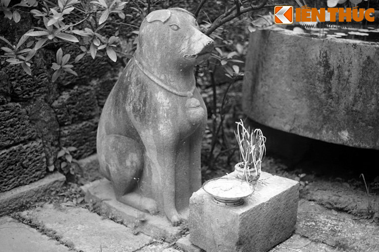 Nhưng những ngày sau, người học trò đi qua, không thấy chó đá nhỏm dậy vẫy đuôi mừng. Người học trò hỏi: “Mọi buổi tao qua đây, mày vẫn đứng dậy mừng, hôm nay sao mày không đứng dậy nữa?”. Ảnh: Chó đá lăng Quận công Phạm Đôn Nghị, Hoài Đức, Hà Nội.