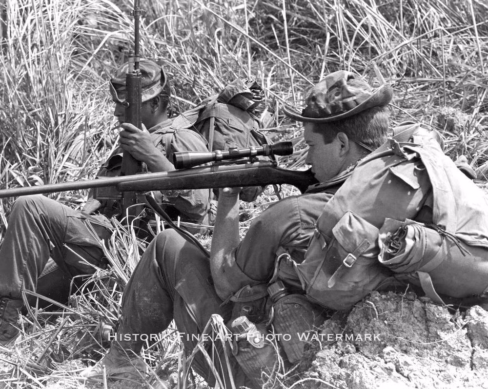 Ngoài khẩu M21, lính bắn tỉa Mỹ trên Chiến trường Việt Nam còn sử dụng cả súng trường bắn tỉa M40 hoặc thậm chí là M1903 được sản xuất từ trước thế chiến thứ nhất. Nguồn ảnh: Similar.