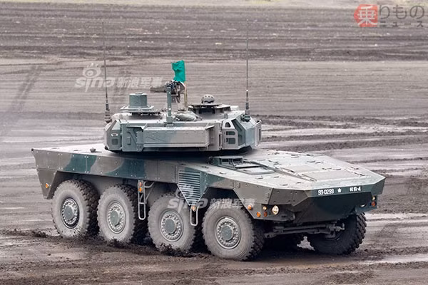 Ngoài vũ khí chính là một tháp pháo 105 mm cũng do Nhật Bản tự sản xuất, pháo tự hành Type 16 còn được trang bị một khẩu súng máy đồng trục cỡ nòng 7,62 mm và súng máy 12.7mm trên nóc tháp pháo. Nguồn ảnh: Sina.