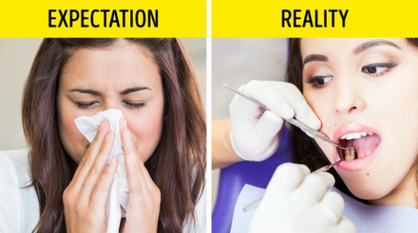  Cảm lạnh thông thường là bệnh phổ biến nhất trên Trái đất: Có vẻ như không có ai miễn nhiễm cảm lạnh khi thời tiết lạnh, nhưng có một căn bệnh phổ biến hơn mà không phụ thuộc vào điều kiện thời tiết, chính là sâu răng. Theo một dự án nghiên cứu mở rộng được giám sát bởi giáo sư W. Marcenes từ Đại học Queen Mary ở Luân Đôn. Ông chỉ ra rằng 2,5 tỷ người lớn và 621 triệu trẻ em trên thế giới phải đối mặt với vấn đề này và đó là một lý do tốt để đánh răng và đến thăm nha sĩ thường xuyên hơn.