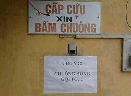 Chuông được thiết kế để mọi người gọi cửa....