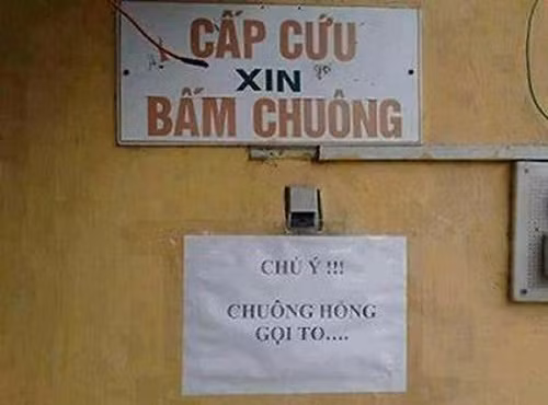 Chuông được thiết kế để mọi người gọi cửa....
