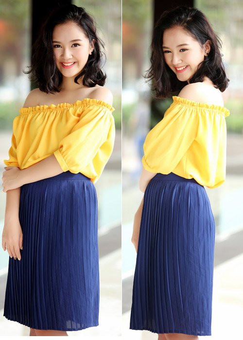  Hoa khôi Hà thành Hà Anh cũng là gương mặt khá quen thuộc với khán giả truyền hình.