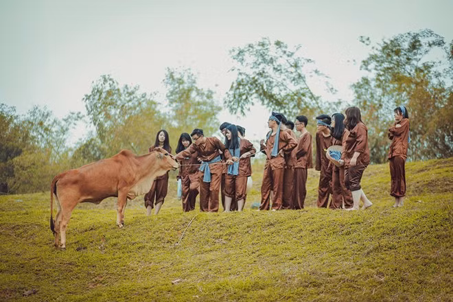 Dù sinh sống, học tập tại thành phố, các bạn trẻ Hà thành vẫn rất thích thú cảnh quan thiên nhiên vùng ngoại ô.