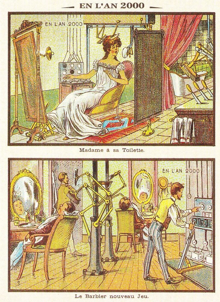 Theo các dự đoán vào những năm 1900, con người có thể sử dụng các robot để dọn dẹp nhà cửa, chăm sóc người bệnh, khám và chẩn đoán bệnh...