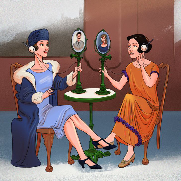 Vào 100 năm trước, người xưa đã tiên đoán về việc con người có thể thực hiện cuộc gọi video (video call).