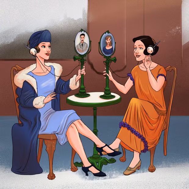 Vào 100 năm trước, người xưa đã tiên đoán về việc con người có thể thực hiện cuộc gọi video (video call).