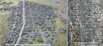 Các chuyên gia cũng tìm được các sử liệu cho thấy người Mông Cổ bắt những người thợ tay nghề giỏi nhất ở Trung Á và đưa đến địa điểm xây dựng kinh đô.