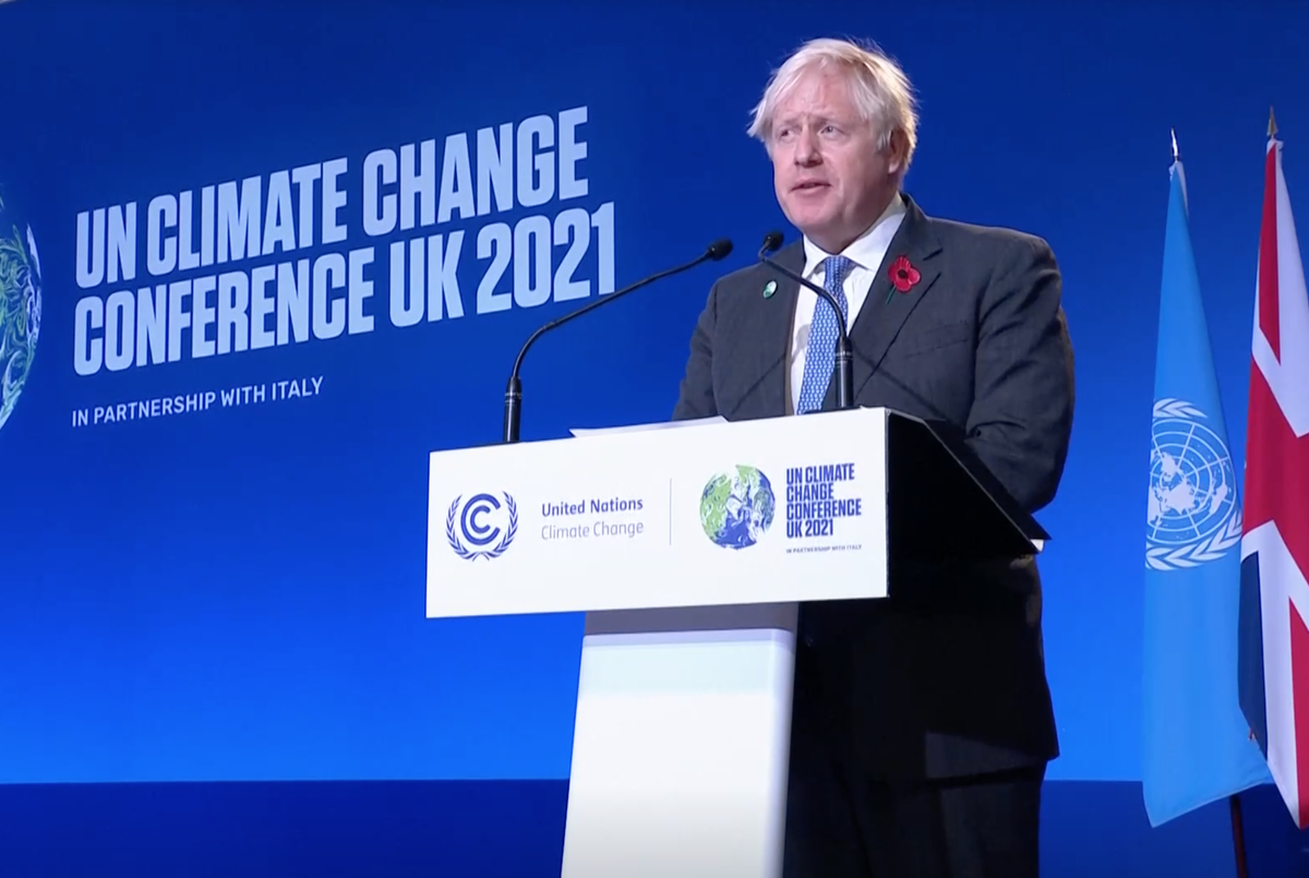 Phát biểu tại COP26, Thủ tướng Anh Boris Johnson cam kết bổ sung thêm 1 tỷ bảng (tức hơn 1,3 tỉ USD) cho tài chính khí hậu, nâng tổng số tiền cam kết lên 12,6 tỷ bảng vào năm 2025 nếu nền kinh tế nước này phát triển như dự kiến.