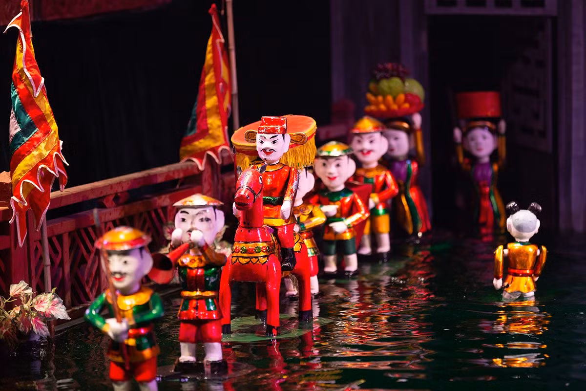  Trình diễn Múa rối nước tại Trung tâm Văn hóa Xứ Đông từ ngày 23 đến 24/1, tức mùng 2 và mùng 3 Tết Quý Mão. (Ảnh minh họa)