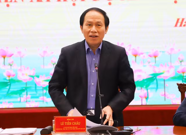 Ông Lê Tiến Châu nhận công tác mới thay cho ông Trần Lưu Quang được bổ nhiệm làm Phó thủ tướng. 