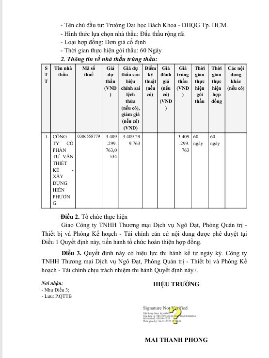 DH Bach Khoa TP HCM: Trong mot ngay, Cty Hien Phuong trung 2 goi xay lap-Hinh-3
