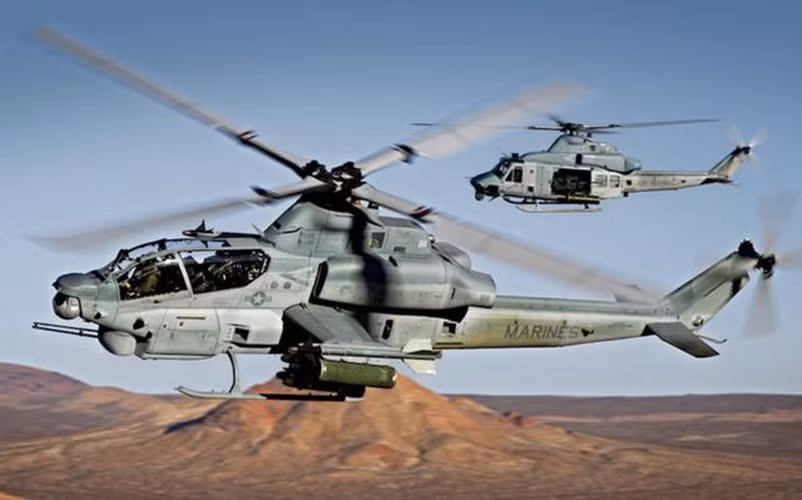 AH-1Z có thể trang bị tất cả các loại vũ khí dùng cho trực thăng tấn công của Mỹ.