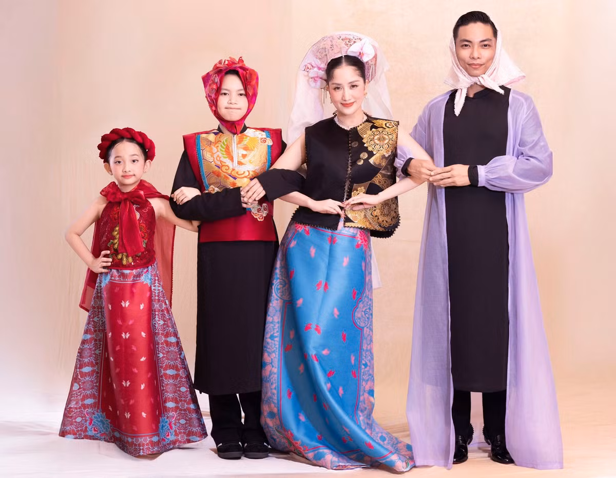 Không chỉ có màn cosplay đáng yêu này, gia đình Khánh Thi - Phan Hiển nhiều lần thực hiện các bộ ảnh gia đình khác nhau.