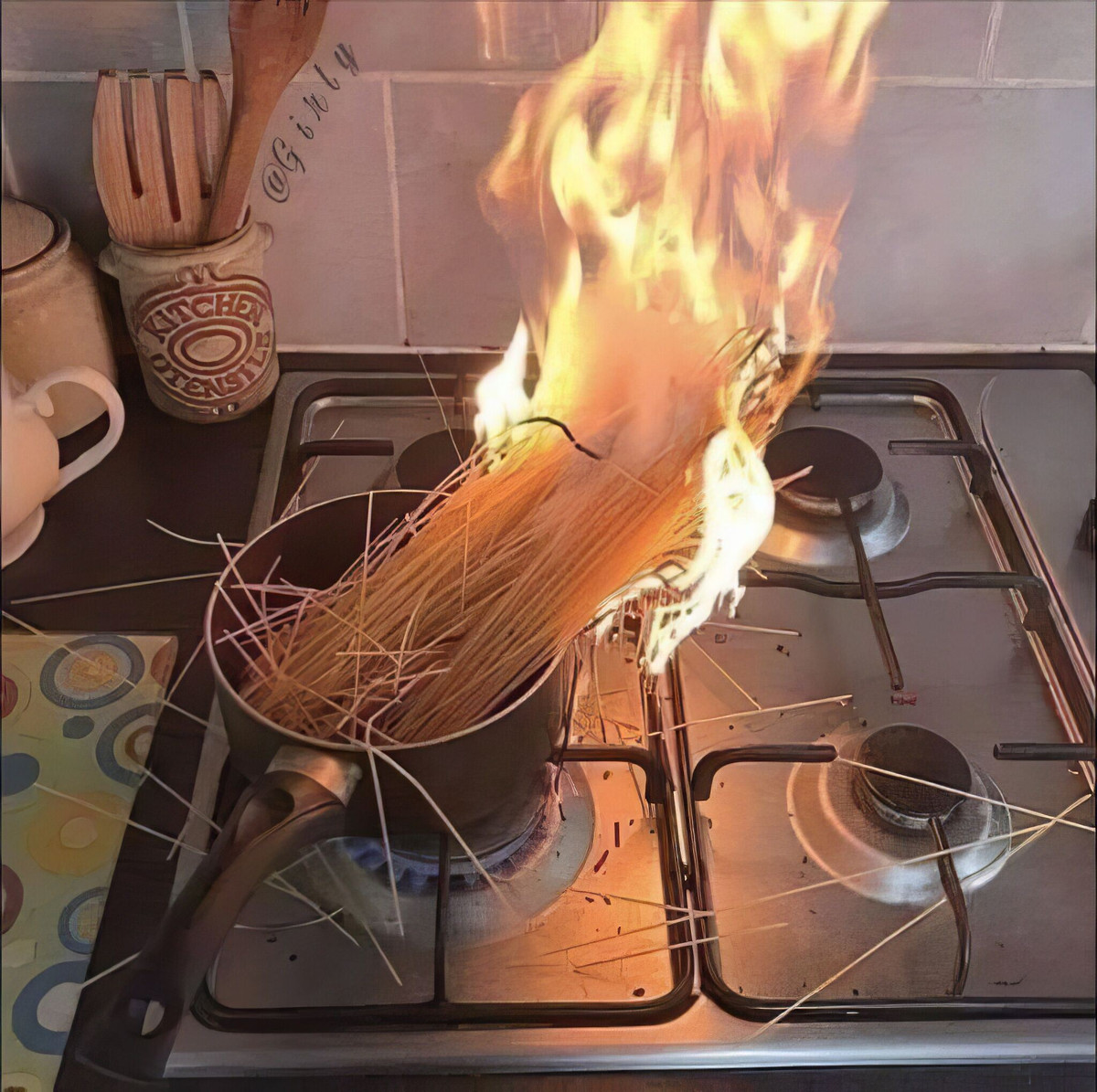 Tài nấu nướng này có lẽ không phải ai cũng có thể làm được.