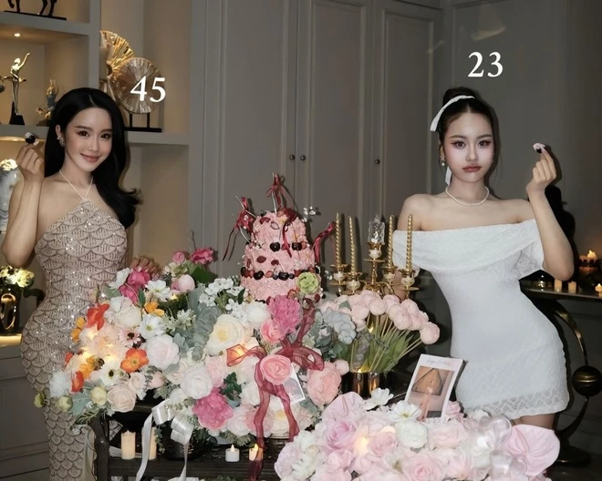 Đăng loạt ảnh chúc mừng sinh nhật mẹ 45 tuổi lên TikTok, cô nàng Gen Z người Lào bất ngờ gây sốt mạng xã hội bởi ngoại hình nổi bật của hai mẹ con.