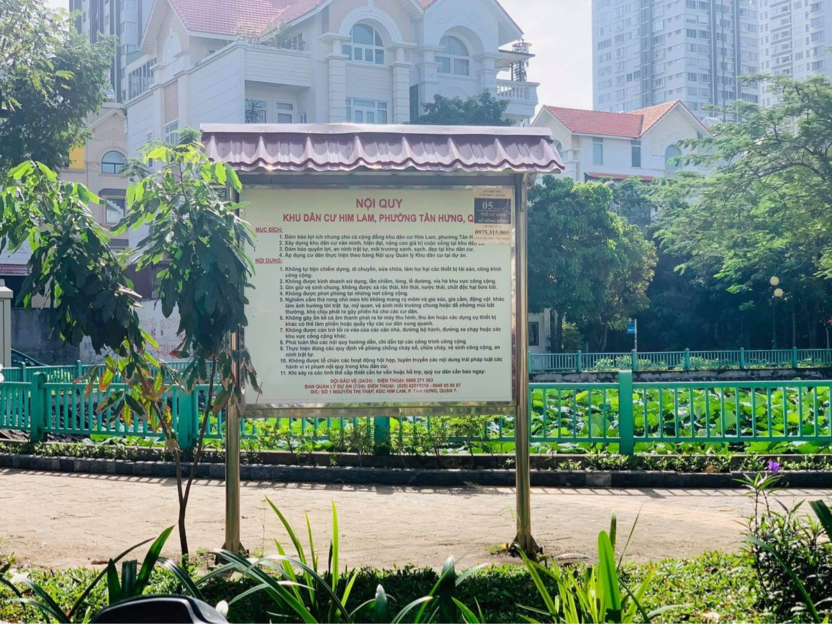 Được biết, KDC Him Lam (phường Tân Hưng, quận 7) là khu biệt thư cao cấp ở TPHCM.