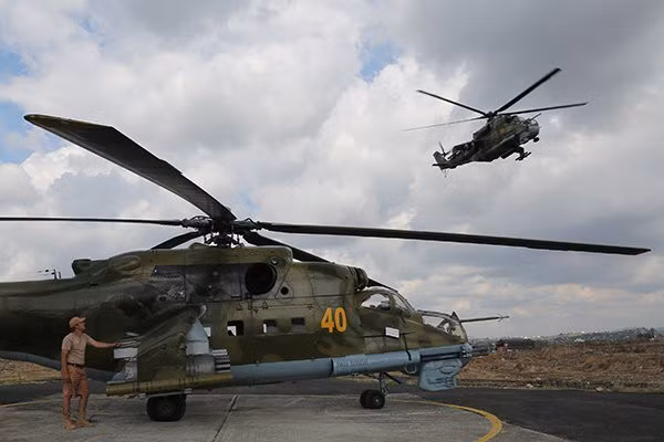 Là một chiếc trực thăng vũ trang chuyên chống tăng, Mi-24 đã có màn thể hiện tuyệt vời trong cuộc chiến tranh Iran - Iraq, nơi mà sau ba tháng đầu tiên, Iran đã mất tới 55 xe tăng.