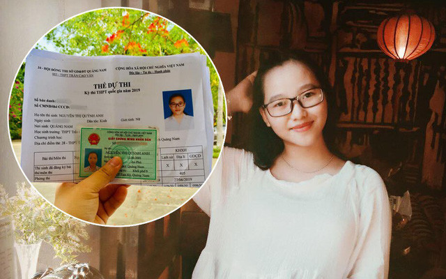 "Em cảm thấy mình khá may mắn vì không gặp rắc rối trước buổi thi. Tiền bạc mất rồi có thể làm lại chứ nếu mất các giấy tờ không thể dự thi được chắc em sốc lắm" - Quỳnh Anh kể.