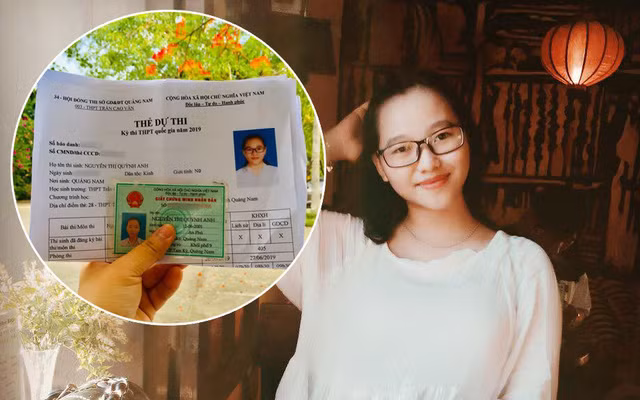 "Em cảm thấy mình khá may mắn vì không gặp rắc rối trước buổi thi. Tiền bạc mất rồi có thể làm lại chứ nếu mất các giấy tờ không thể dự thi được chắc em sốc lắm" - Quỳnh Anh kể.