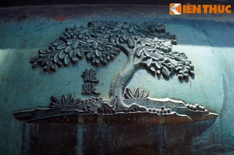 Tuyên đỉnh, chiếc đỉnh thứ bảy trong Cửu Đỉnh có hình tượng "Long nhãn" là cây nhãn. Không chỉ lấyquả, cây nhãn còn được dùng để khai thác gỗ làm đồ gia dụng. Gỗ nhãn có màu đỏ hồng bắt mắt, bền chắc, ít bị cong vênh theo thời gian, là loại gỗ có hiệu quả sử dụng cao.