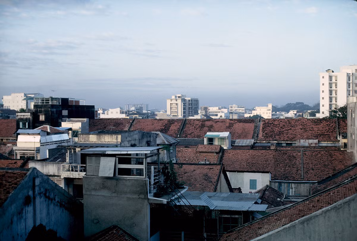Một góc Sài Gòn năm 1969 nhìn từ trên cao. Ảnh: D. Hoag.
