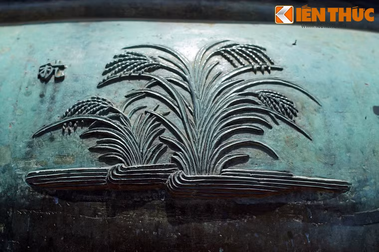 Hình tượng "Canh" là cây lúa tẻ, nông sản gắn liền với nền sản xuất của người Việt từ xa xưa.