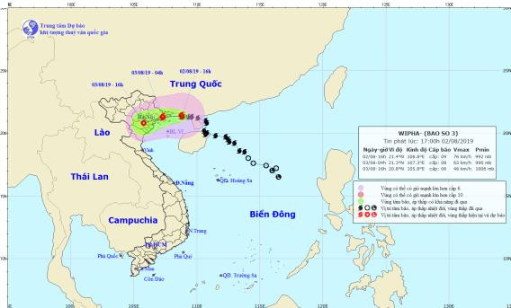 Bao so 3 vao Quang Ninh, tam bao giat cap 10