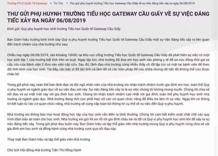 Hoc sinh bi bo quen tren xe truong Gateway tu vong: Nhung cau hoi can Gateway minh bach?-Hinh-3